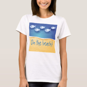 T-shirt Arrière - plan de plage, chemise