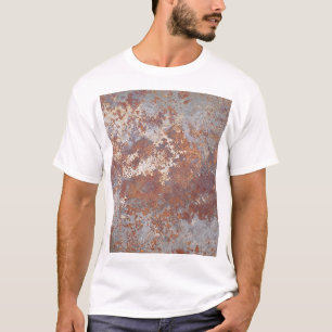 T-shirt Arrière - plan de texture métallique rouillé