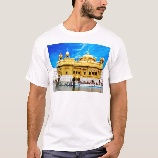 T-SHIRT ARRIÈRE - PLAN D'OR AMRITSAR DE CIEL BLEU DE (Devant)