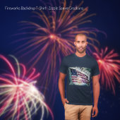 T-shirt Arrière-plan Fireworks