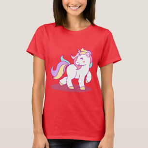 T-shirt Arrière - plan mignon de licorne