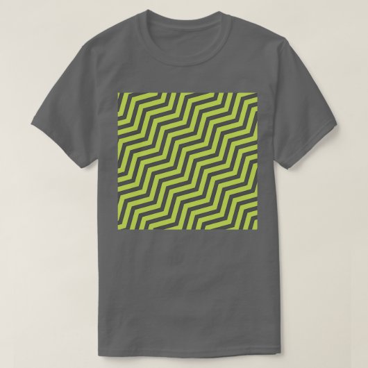 T-shirt Arrière - plan motif 3d Green Waves Fusion 1 (Design devant)