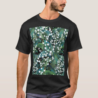 T-shirt Arrière - plan Motif sans couture Lily Valley