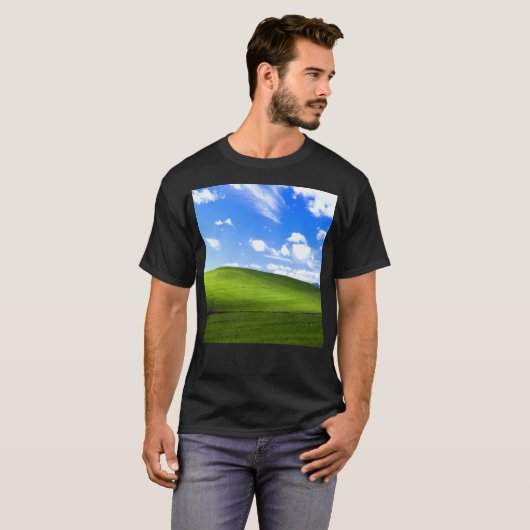 T-shirt Arrière - plan Windows Xp (Devant entier)