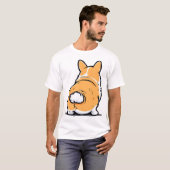 T-shirt Arrière-train de Corgi (Devant entier)