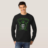 T-shirt Arrish St Patrick's Day Irlandais Pirate Skull Sha (Devant entier)