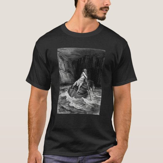 T-shirt Arrival of Charon by Gustave Dore (Devant)