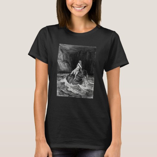 T-shirt Arrival of Charon by Gustave Dore (Devant)
