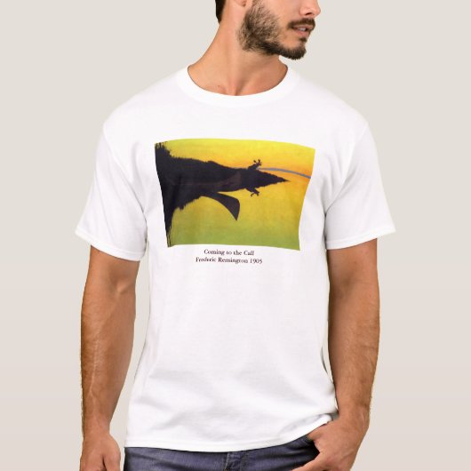 T-shirt Arrivée à l'appel ~ Frederic Remington (Devant)