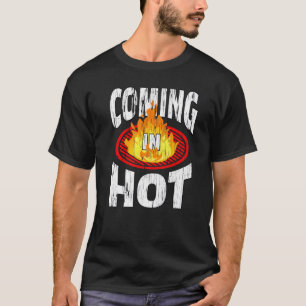 T-shirt Arrivée dans Peaux Chaudes Peel Distress Feu Grill