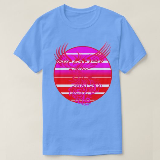 T-shirt Arrivée d'un nouveau Phoenix et rétro Sunrise Vect (Design devant)