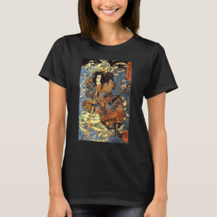 T-shirt Arrow Japonaise Rétro Blessé Samurai Riding Sea Cr