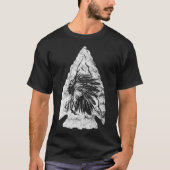 T-shirt Arrowhead Hunter Indian Chief Relic Hunter Native (Devant)