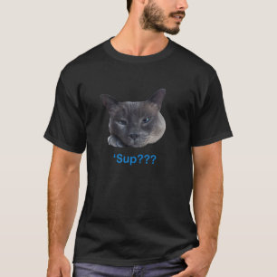 T-shirt Art4simon Blue-Point Siamese 'Sup ? ? ? Chat