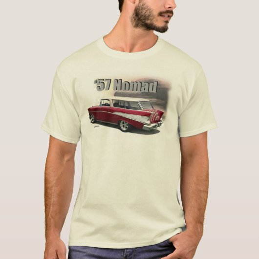 T-shirt Art 1957 d'automobile de NOMADE de Chevrolet (Devant)