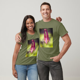 T-shirt Art à colonnes rouge unique