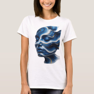 T-shirt Art abstrait argenté ABSTRACT ART Conception abstr