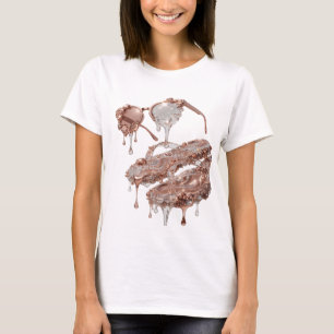 T-shirt ART ABSTRAIT ARGENTÉ DESIGN MODERNE Iconique