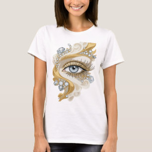 T-shirt ART ABSTRAIT Argenté DESIGN Moderne v2