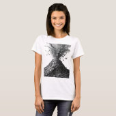 T-shirt ART ABSTRAIT Argenté Design Moderne v2 (Devant entier)