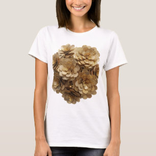 T-shirt Art abstrait argenté motif artistique v3