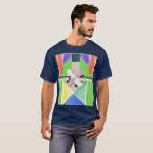 T-SHIRT ART ABSTRAIT COLORÉ (Devant entier)