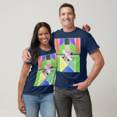 T-SHIRT ART ABSTRAIT COLORÉ (Unisexe)
