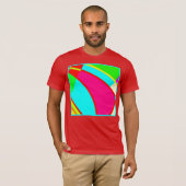 T-shirt Art Abstrait coloré (Devant entier)