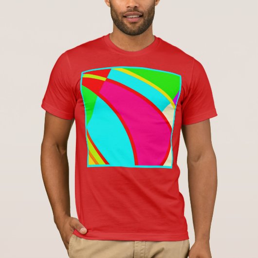 T-shirt Art Abstrait coloré (Devant)