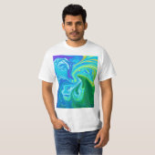T-shirt Art abstrait coloré (Devant entier)