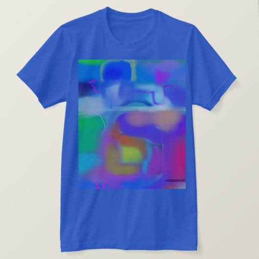 T-shirt Art Abstrait Coloré 1 (Design devant)