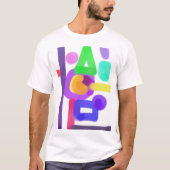 T-shirt Art Abstrait Coloré 14 (Devant)
