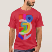 T-shirt Art Abstrait Coloré 15 (Devant)