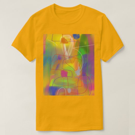 T-shirt Art Abstrait Coloré 2 (Design devant)