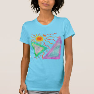 T-shirt Art Abstrait coloré à porter