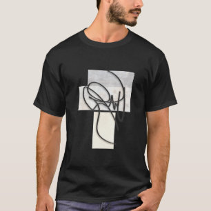 T-shirt Art Abstrait Contemporain Oeuvre d'Art Moderne Min