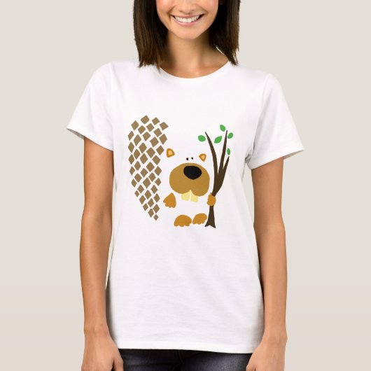 T-shirt Art abstrait de castor drôle (Devant)
