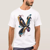 T-shirt Art abstrait de papillon – Expression de couleur f (Devant)
