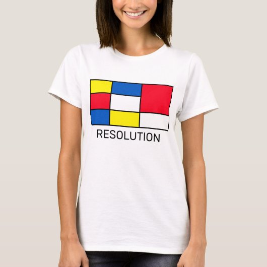 T-shirt Art abstrait de style Mondrian (Devant)