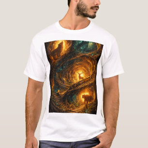 T-shirt Art abstrait – Design minimaliste géométrique mode