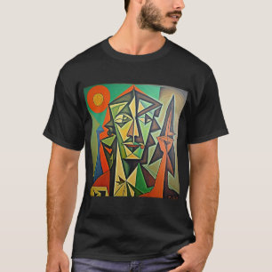 T-shirt art abstrait homme design Picasso