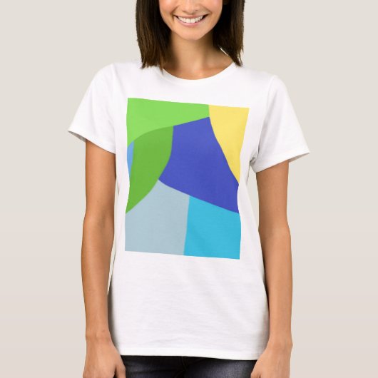 T-shirt art abstrait moderne et coloré (Devant)
