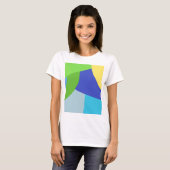 T-shirt art abstrait moderne et coloré (Devant entier)