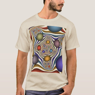 T-shirt Art abstrait moderne et coloré qui s'envole