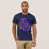 T-shirt Art abstrait moderne rétro 3 (Devant entier)