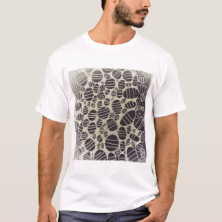 T-shirt Art abstrait noir et blanc