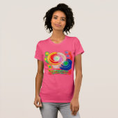 T-shirt Art Abstrait original à porter (Devant entier)