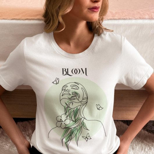 T-shirt Art Abstrait, Tons Terre
