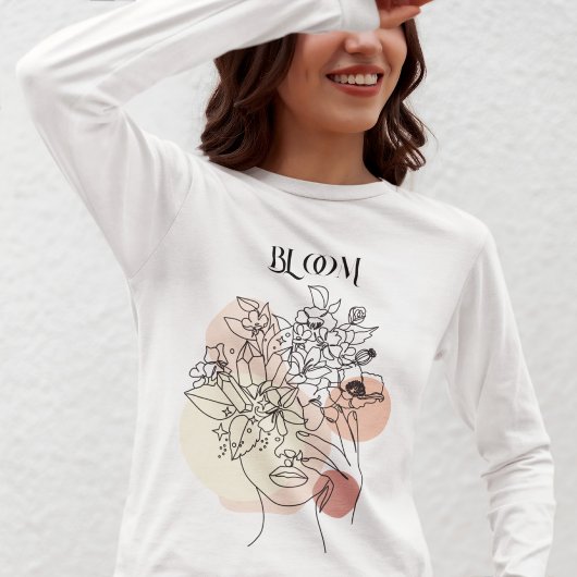 T-shirt Art Abstrait, Tons Terre