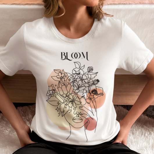 T-shirt Art Abstrait, Tons Terre